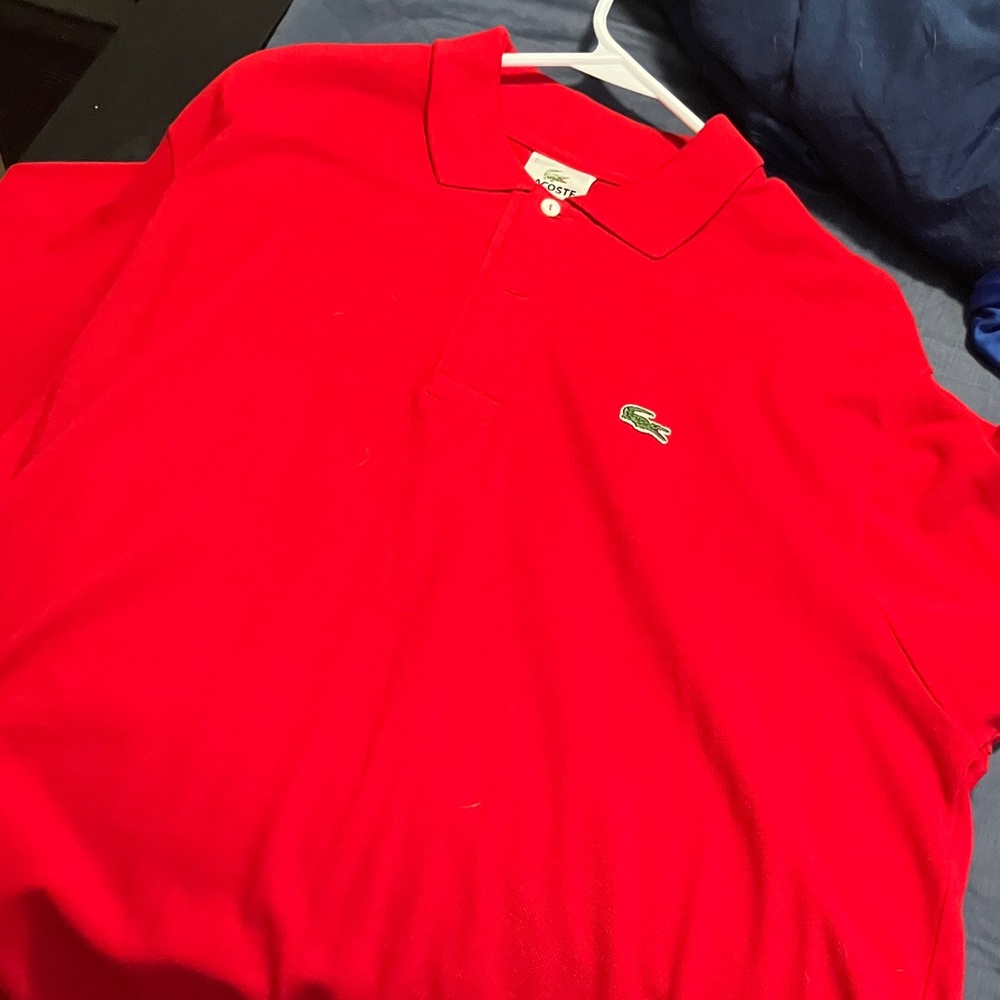 Lacoste Vibrant Red Polo Shirt for Men